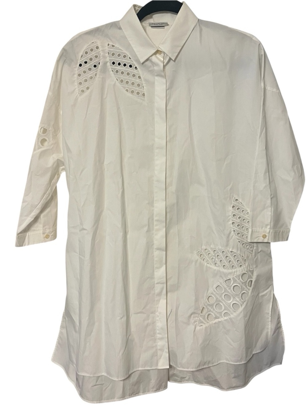 Akris punto White Cotton
Eyelet Cut-Out Tunic